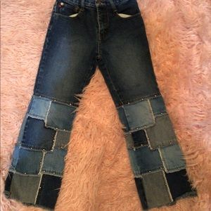 Iconic Zana Di patchwork y2k flare jeans
